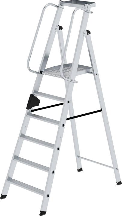 Immagine prodotto Munk Scaletta in alluminio con ampia piattaforma (Scala a pioli, 129 cm)