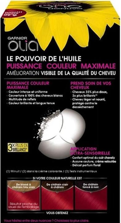 Immagine prodotto Garnier Olia Colore Permanente a Olio 6.60 Rosso Intenso (6,60 Rosso intenso)