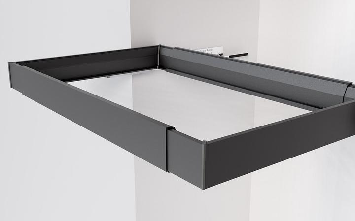 Actual product image Servetto Pull-out frame front/rear profile Papillon 560 - 800 mm anthracite