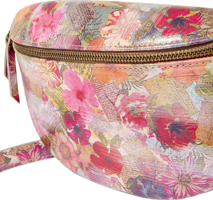 Actual product image Joe Browns Metallic Floral Leather Bum Bag