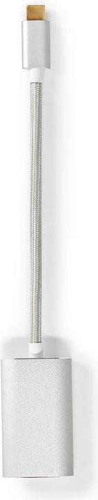 Actual product image Nedis USB adapter USB 3.2 Gen 1 USB-CT male Mini DisplayPort female Power delivery 0.20 m round Ve (USB-C, Mini DP, 20 cm)