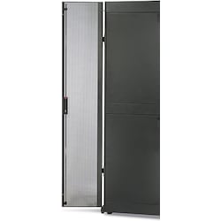 APC NetShelter SX 45U Wide Perforated Split Doors Blac (45 HE, 19 Zoll Rack), Serverschrank, Schwarz