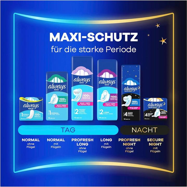 Actual product image Always Maxi Normal (9x)