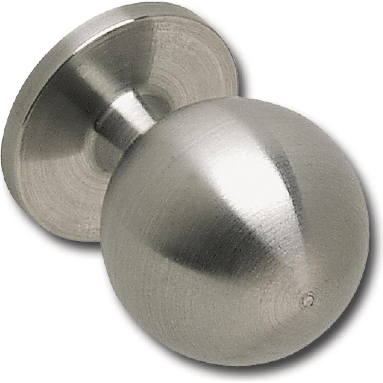 Technik Team, Möbelgriff, Möbelknopf Sirius ø 20 mm Möbelknauf Tiefe 27 mm Türknopf Edelstahl gebürstet