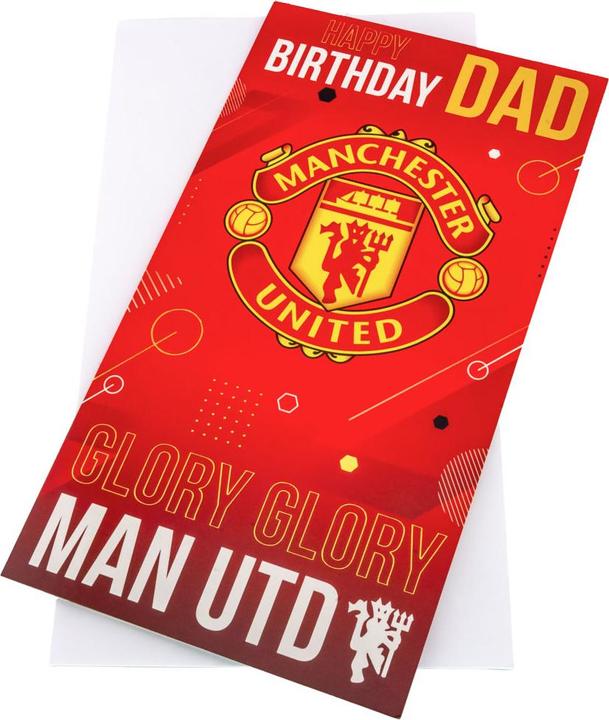 Produktbild Manchester United FC Geburtstagskarte Dad Karton (1 Stk.)