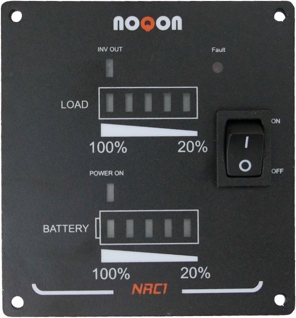 Actual product image Noqon NRC1 Remote control with charge level indicator for inverter