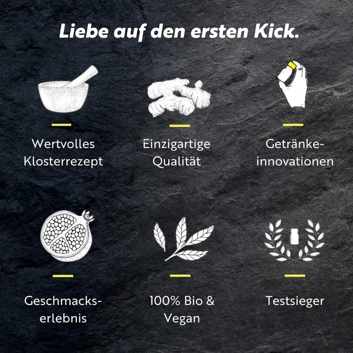 Actual product image Kloster Kitchen Ingwer Shot Classic Bio Box (12 x 3 cl)