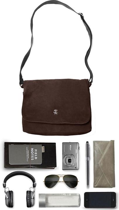 Actual product image Crumpler Bavarian Boomer Camera Sling Horizontal Suede/Brown (Camera shoulder bag)