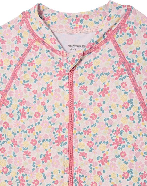 Produktbild Vertbaudet Langärmeliger Mädchen Badeanzug, Blumenprint (158)