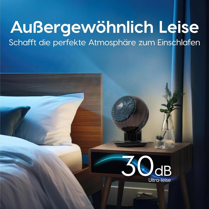 Actual product image Iris Ohyama Tischventilator PCF-SC15T mit Fernbedienung, oszillierend (30 dB)