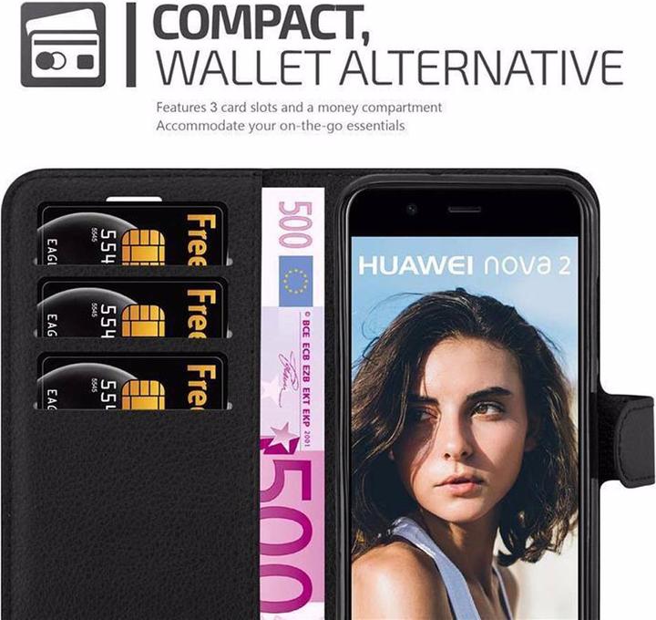 Produktbild Cadorabo Book mit Standfunktion Cover (Huawei Nova 2)
