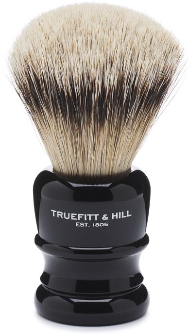 Actual product image Truefitt & Hill Shaving brush silver point Wellington Faux Ebony (Shaving brush)