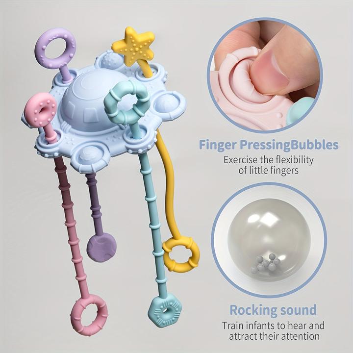 Actual product image Activity Board Toys for 18+ months old - Baby sensory toy - Silicone pull string activity toy for babies