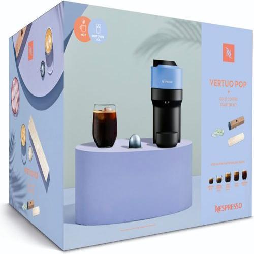 Produktbild De'Longhi DeLonghi ENV 90.A Vertuo pop Cold Coffee Starter Kit, blau (NESPRESSO Vertuo)