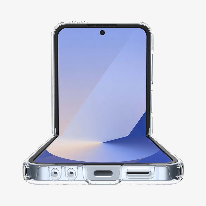 Actual product image Spigen Ultra Hybrid Pro (MagFit) Galaxy Z Flip 6 Case Clear White (Samsung Galaxy Z Flip6, Samsung Galaxy Z Flip7 FE)
