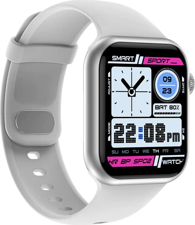 Produktbild Kumi Smartwatch KU3 META Enhanced srebrny (silver) (35 mm)