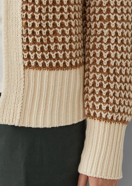 Produktbild s.Oliver Strickjacke Gemusterte Strickjacke mit Raglanärmeln im Relaxed Fit (48)
