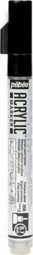 Produktbild Pebeo Acrylic Marker Extra Dünn Rundspitze 0,7mm (Eldes Silber, 0.70 mm)
