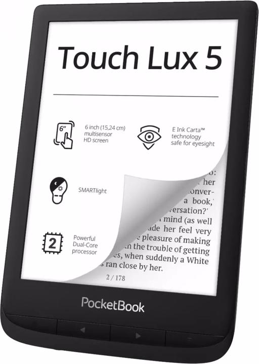 Image du produit PocketBook Touch Lux 5 InkBlack (6", Encre Noire)