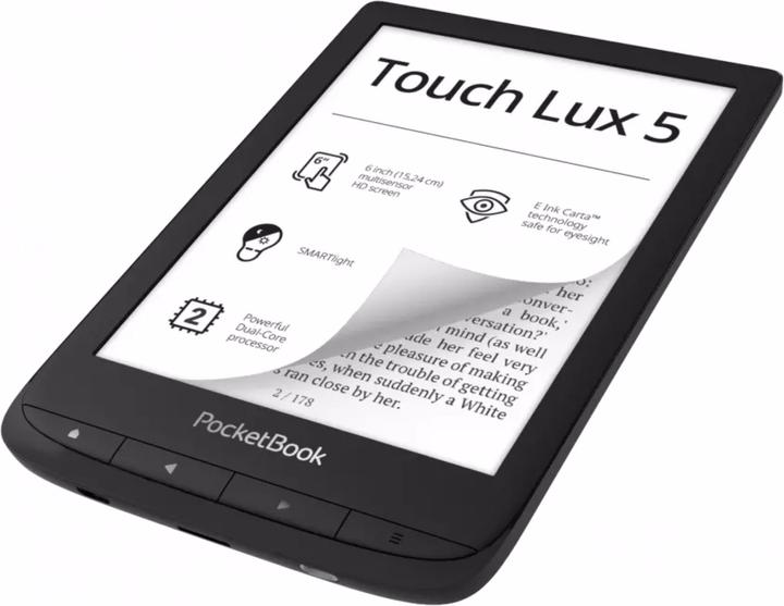 Image du produit PocketBook Touch Lux 5 InkBlack (6", Encre Noire)