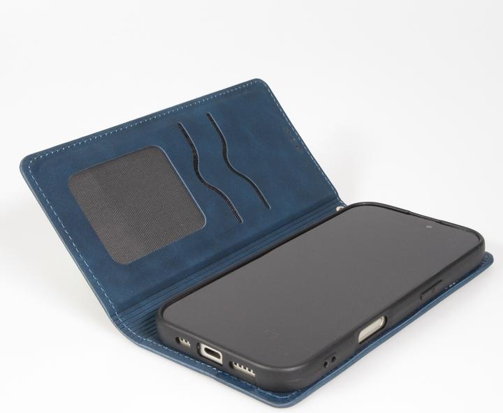 Image du produit PhoneLook Etui cuir Flip Wallet vintage avec fermeture aimantée et compartiment cartes (Apple iPhone 17)