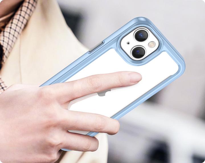 Immagine prodotto Hurtel Outer Space Case iPhone 14 Plus cover rigida con cornice in gel blu (Apple iPhone 14 Plus)