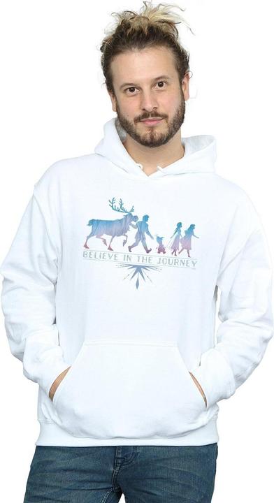 Immagine prodotto Disney Frozen 2 Believe In The Journey Silhouette Felpa con Cappuccio Uomo (4XL)
