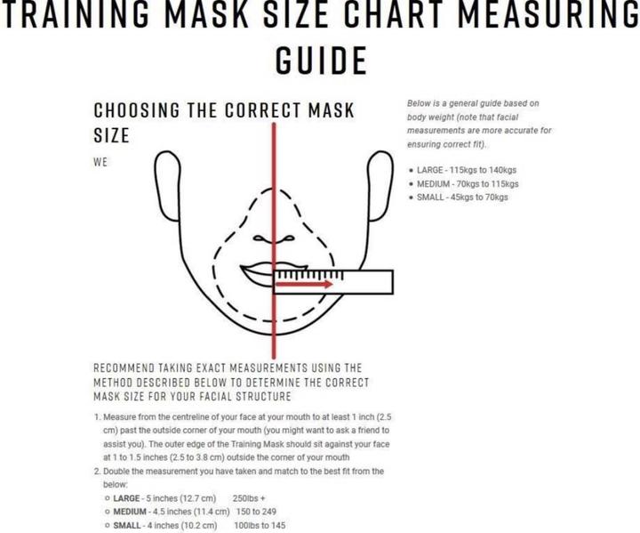 Actual product image Trainingmask Training 3.0 (M)