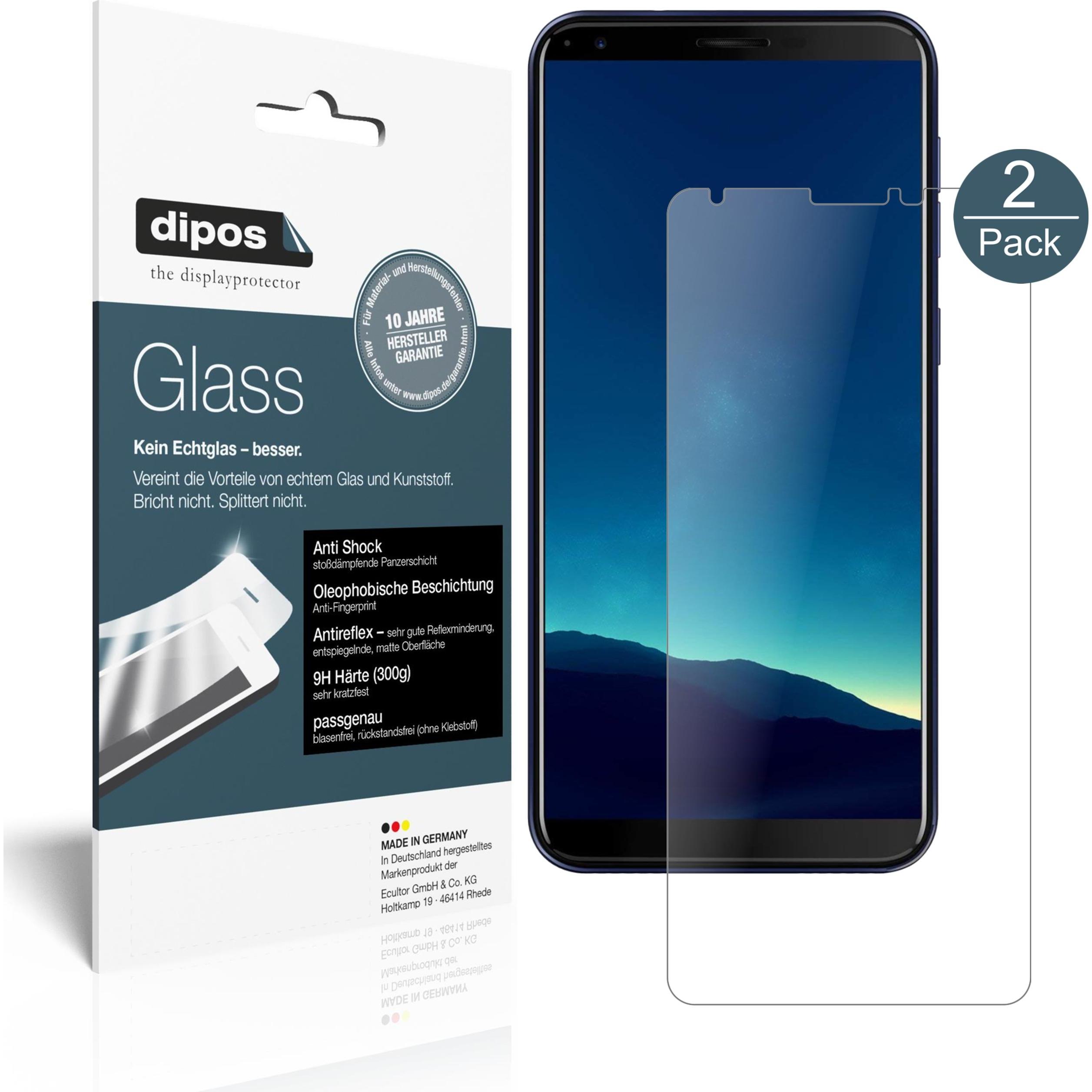 Dipos Displayschutz Anti-Shock (2 Stück, Cubot R11), Smartphone Schutzfolie, Transparent