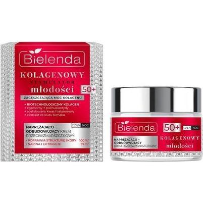 Bielenda, Crema viso, Kolagenowy Stymulator Młodości krem przeciwzmarszczkowy 50+ 50ml (50 ml)