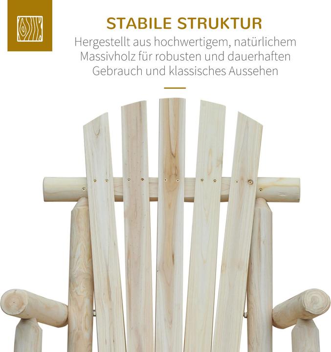 Immagine prodotto Outsunny Sedia a dondolo