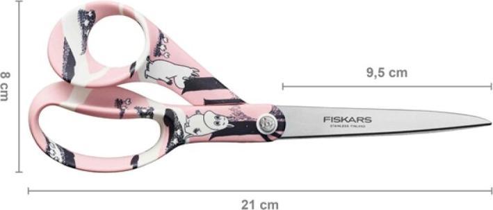 Actual product image Fiskars Moomin universalios žirklės 21cm Love (21 cm)