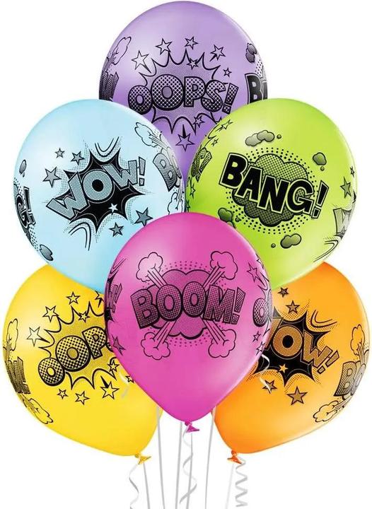 Produktbild Belbal Comic Bubbles Ballon (6 x)