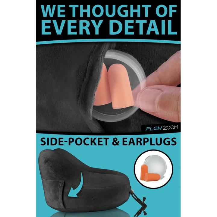 Immagine prodotto Flowzoom Cuscino AIR - Cuscino gonfiabile per il collo (Cuscino per testa e collo)
