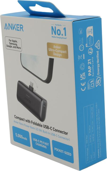 Image du produit Anker Nano (5000 mAh, 18 W, 18.50 Wh)
