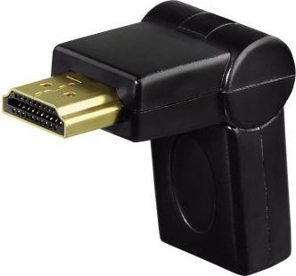 Image du produit Hama Compact Adapter HDMI Plug - HDMI Socket, swivelling, black (HDMI)