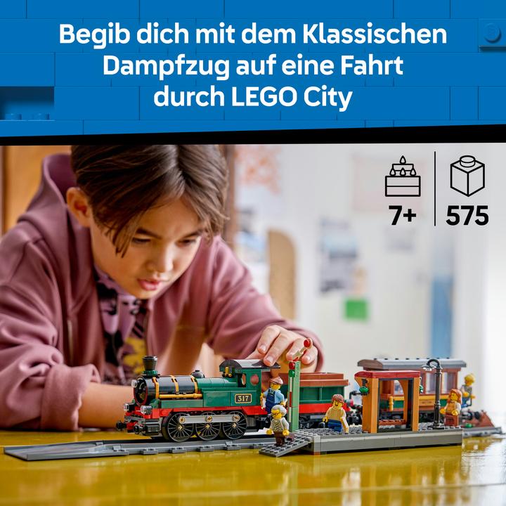 Immagine prodotto LEGO Klassischer Dampfzug (60511, LEGO City)