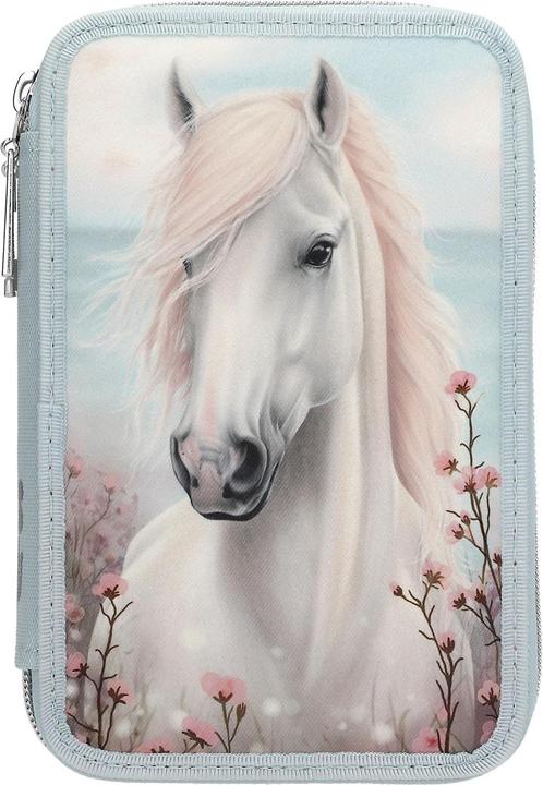 Schmidt Spiele DEPESCHE Miss Melody Federtasche 2 Fächer hellblau