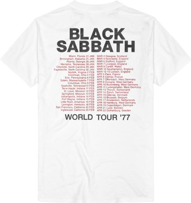 Produktbild Black Sabbath World Tour 1977 (S)