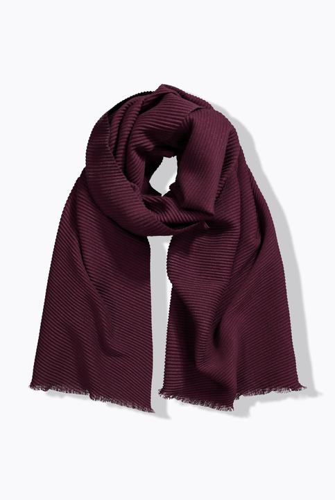 Ulla Popken Plisseeschal, einfarbig, luftig-leicht