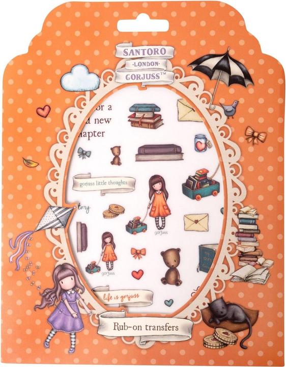 art by marlene Rub-on Stickers 4x2 designs Gorjuss