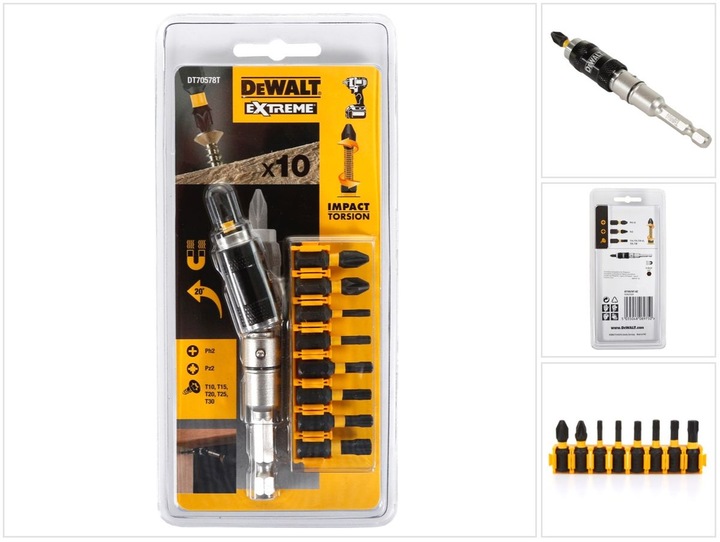 Actual product image DeWalt BitSet (T30, T25, T10)