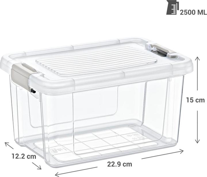 Storage Solutions Scatola di conservazione, 2500ml, trasparente (2.50 l)