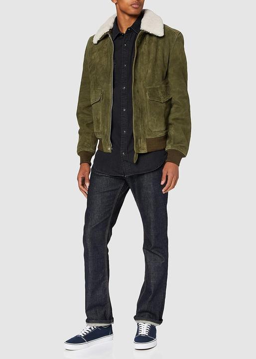 Actual product image Schott Nyc Long Sleeve Casual Jacket with Zipper Closure (XL)
