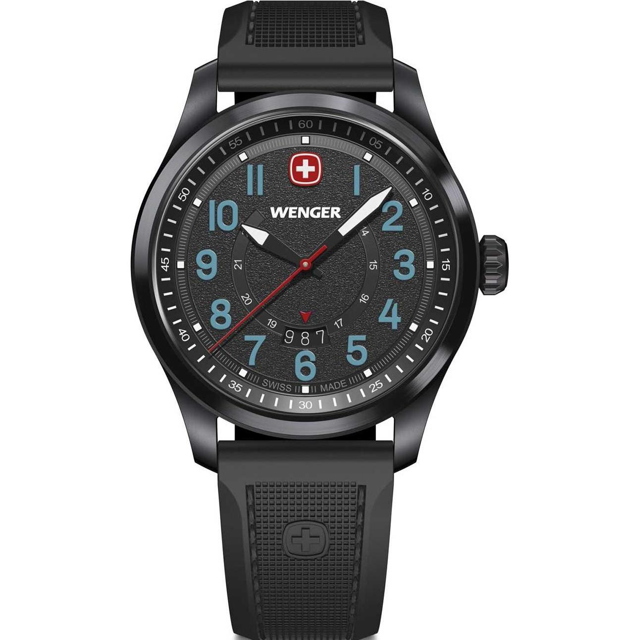 Wenger, Armbanduhr, Terragraph 01.0541.127, Schwarz, (Swiss Made)