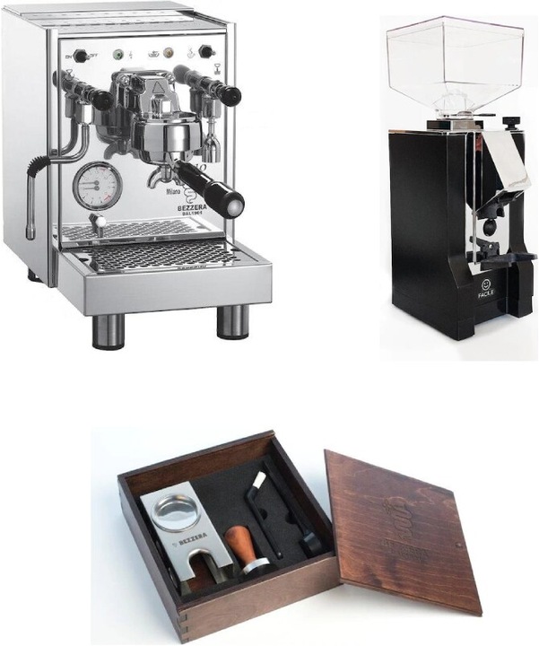 Produktbild Bezzera BZ10 Angebotsset mit Eureka Mignon und Tamperstation