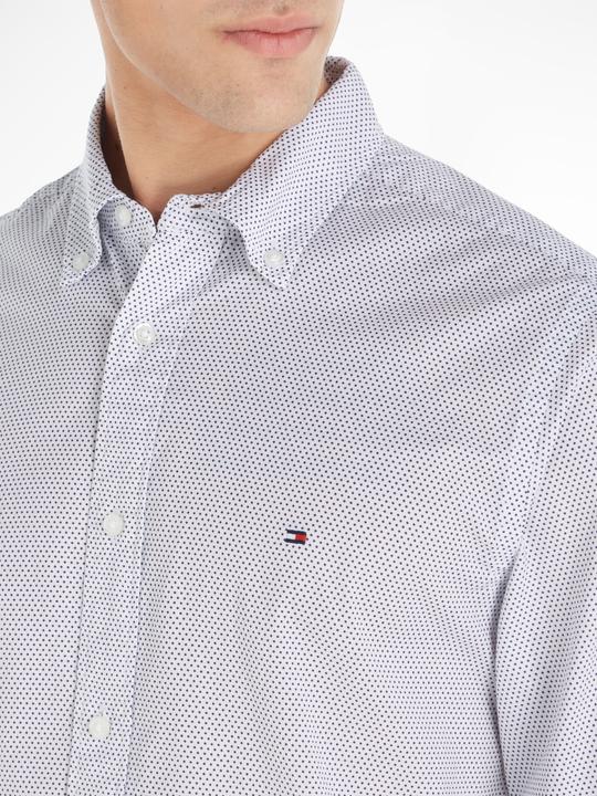 Image du produit Tommy Hilfiger Mini Print Shirt Regular Fit White/Carbon Nav (L)