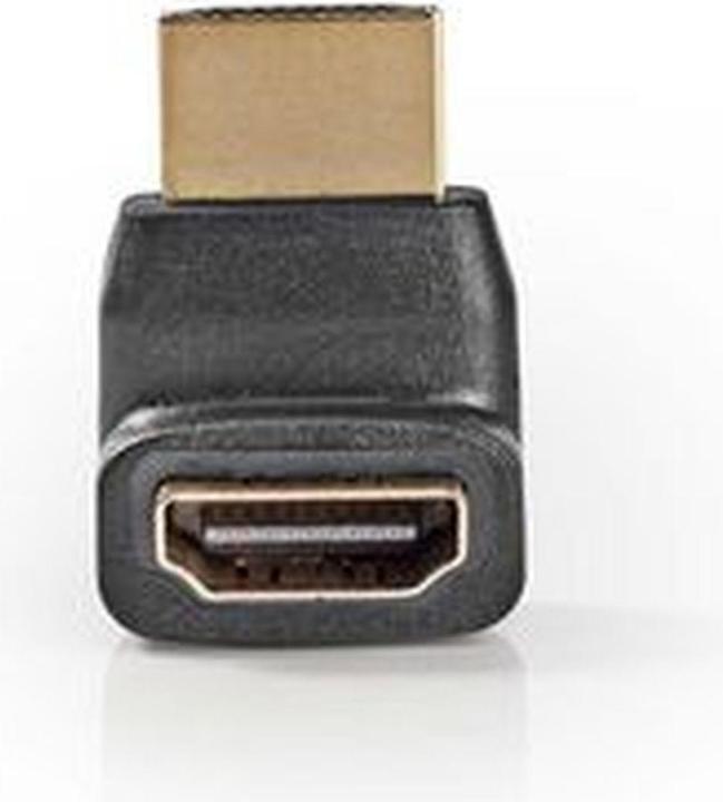 Actual product image Nedis HDMI angle adapter, HDMI male / HDMI female (HDMI, 8 cm)