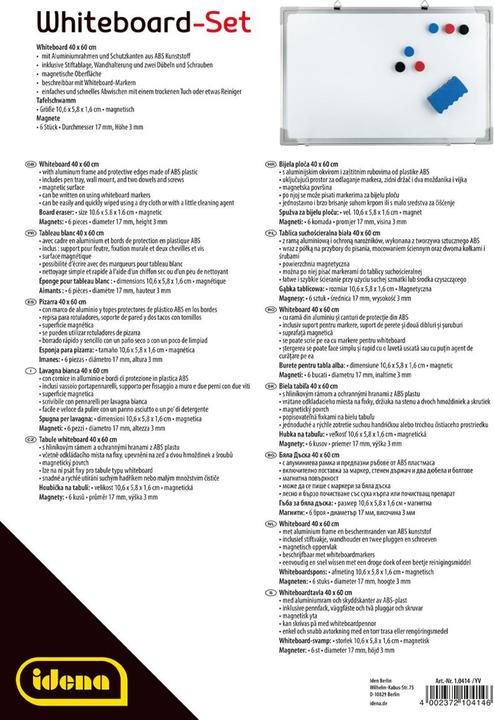 Productafbeelding Idena Whiteboard (60 x 40 cm)