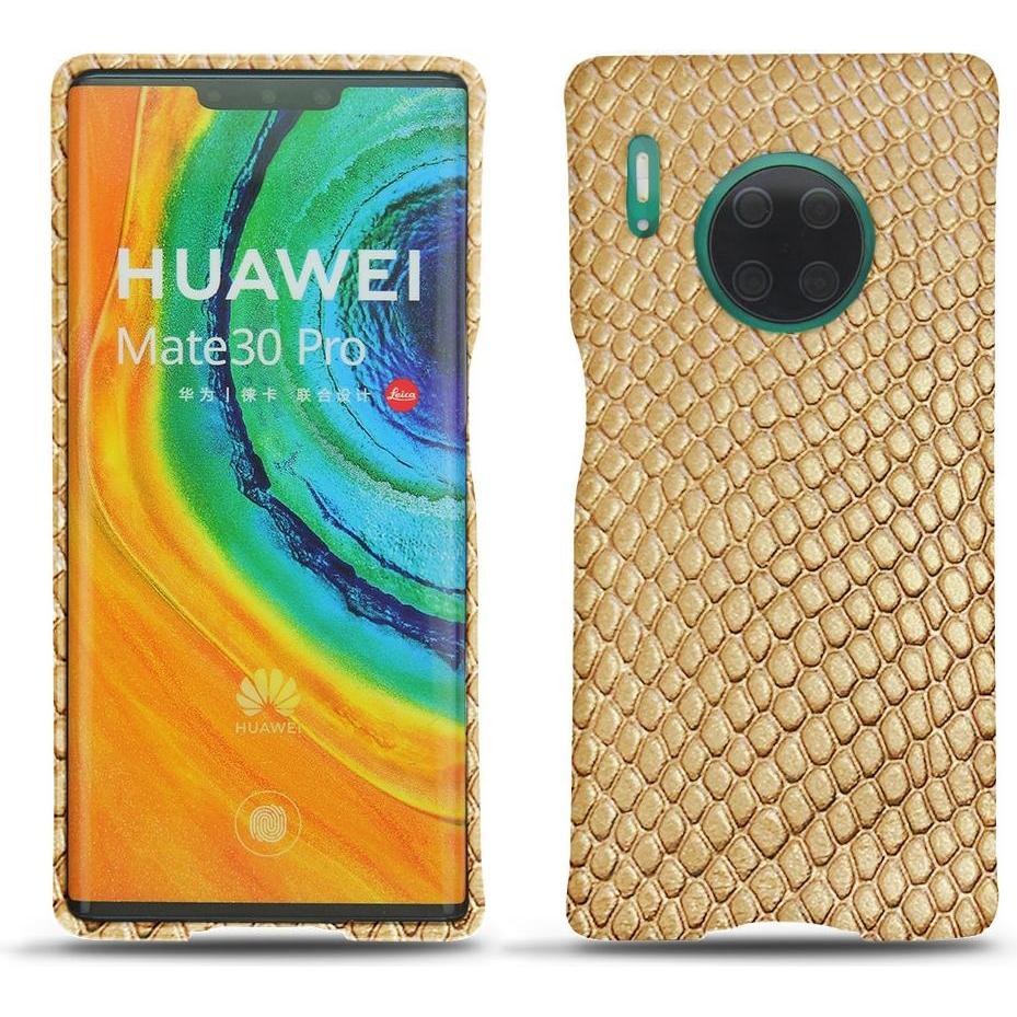 Noreve Lederschutzhülle (Huawei Mate 30 Pro), Smartphone Hülle, Beige